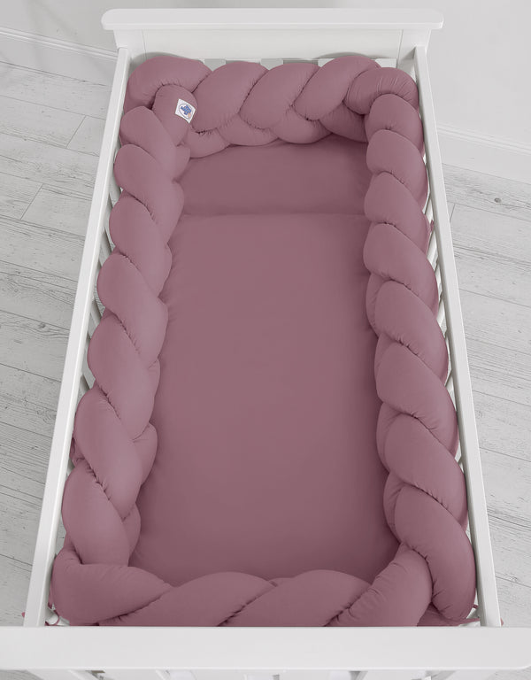 Sängyn letti reunapehmuste XXL - Pastelli violetti