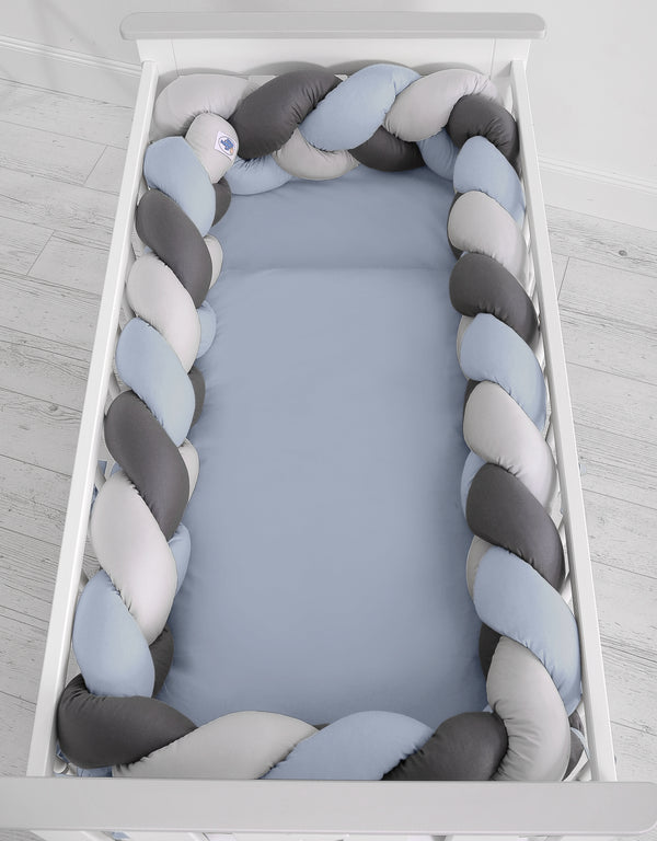 Sängyn letti reunapehmuste XXL - Harmaa - Antrasiitti