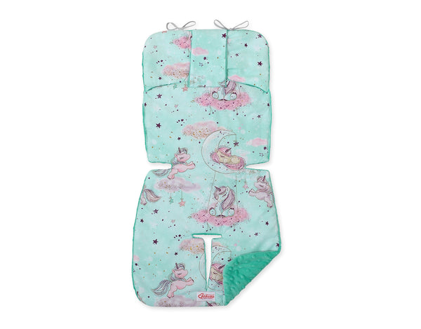 Istuinpehmuste Lastenvaunuun - Unicorn Mint - Unicorn Mint