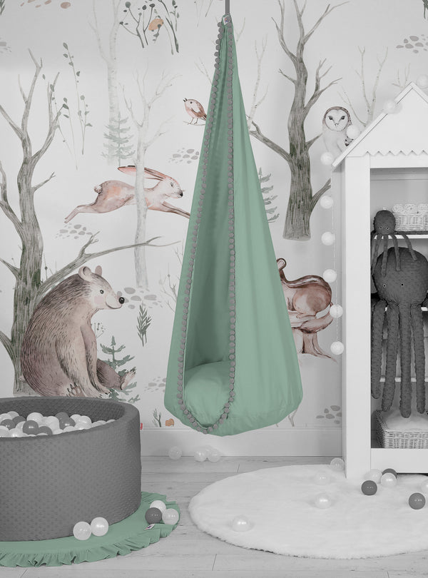Riippuva keinu vauvalle - pastel green