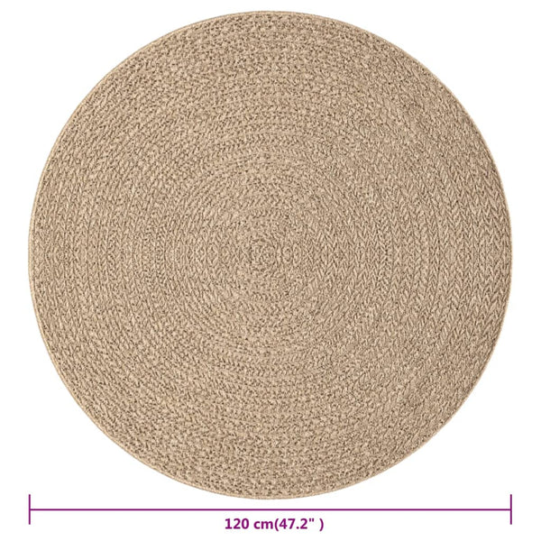 Juuttityylinen matto 120 cm sisä- ja ulkokäyttöön