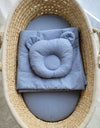 Moseskorin Peito Ja Tyyny - Teddy Bear - Pastel Blue