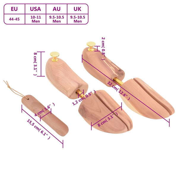 Kenkäpuut kenkäsarvella EU 44-45 täysi setripuu
