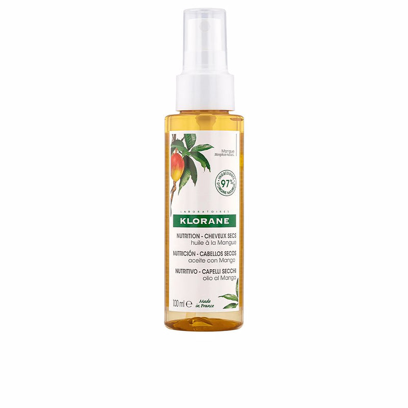 Klorane Al mango ravitseva öljy kuiville hiuksille 100 ml | Vuodevaatteet.fi