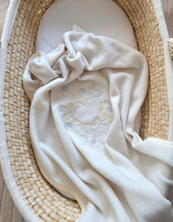 Vauvan Fleecepeitto - Chic Cream