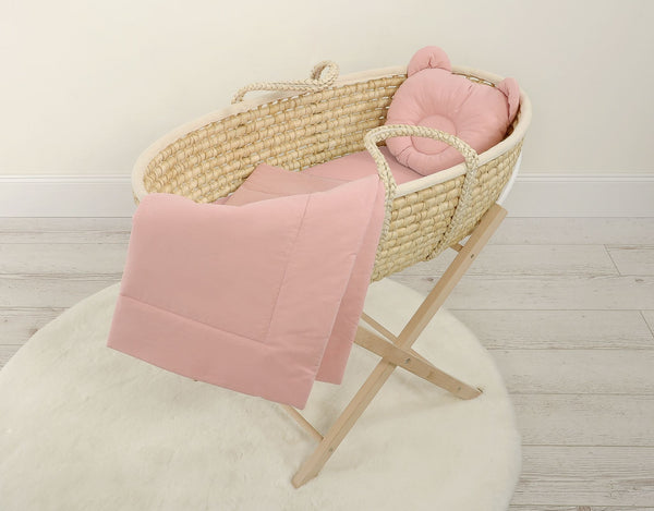Moseskorin Peito Ja Tyyny - Teddy Bear - Pastel Pink