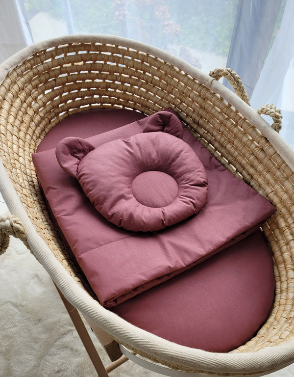 Moseskorin Peito Ja Tyyny - Teddy Bear - Pastel Violet