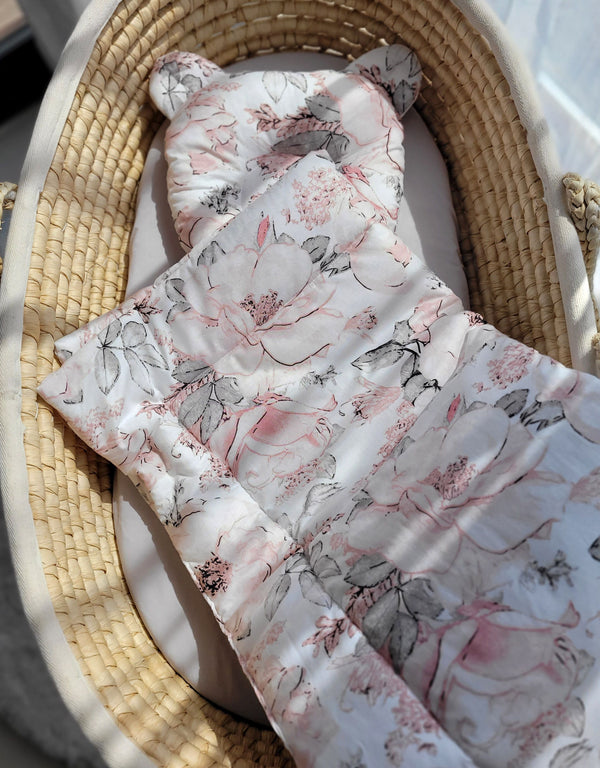 Vauvan Peitto Ja Tyyny - Puuvilla - Teddy Bear - Sepia Roses