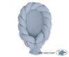 Braided baby nest 2 in 1 - pastel blue