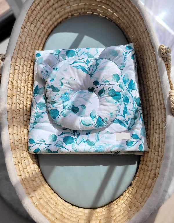 Vauvan Peitto Ja Tyyny - Puuvilla - Teddy Bear - Eucaliptus Mint