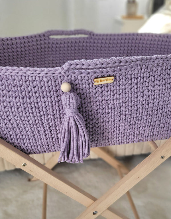 Moseskori Jalustalla - Puuvilla - Lila