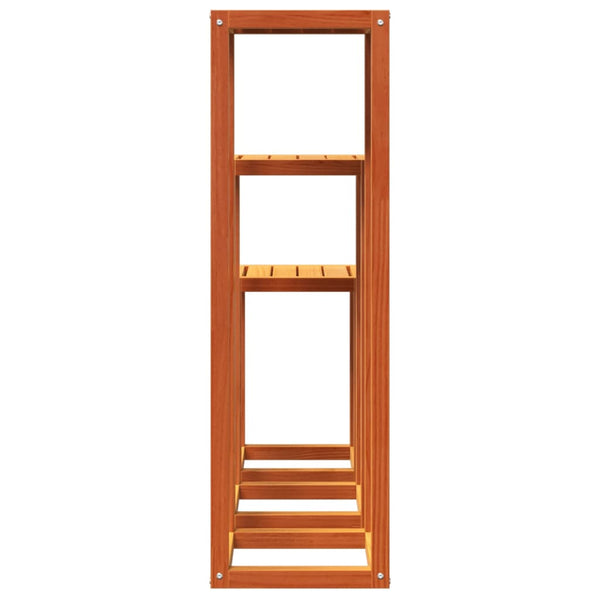 Kukkatelineet 3 kpl vahanruskea täysi mänty