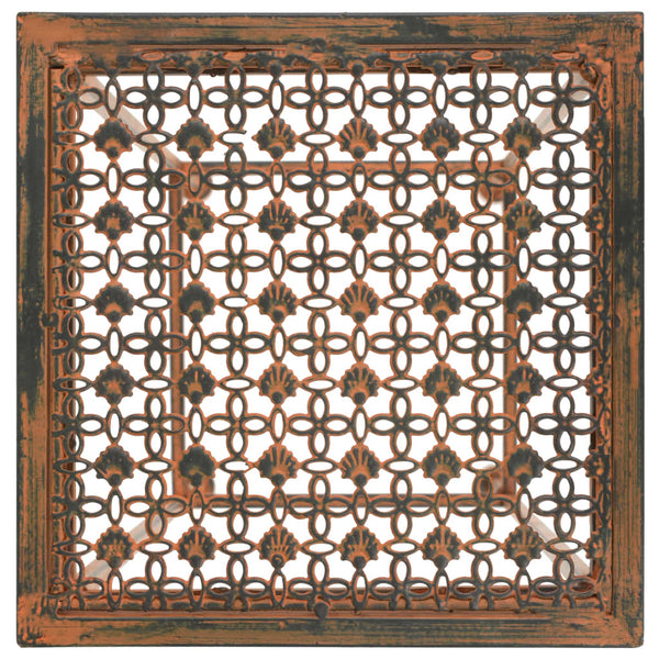 Kukkatelinesarja 3 osaa vintagetyyli ruosteinen metalli