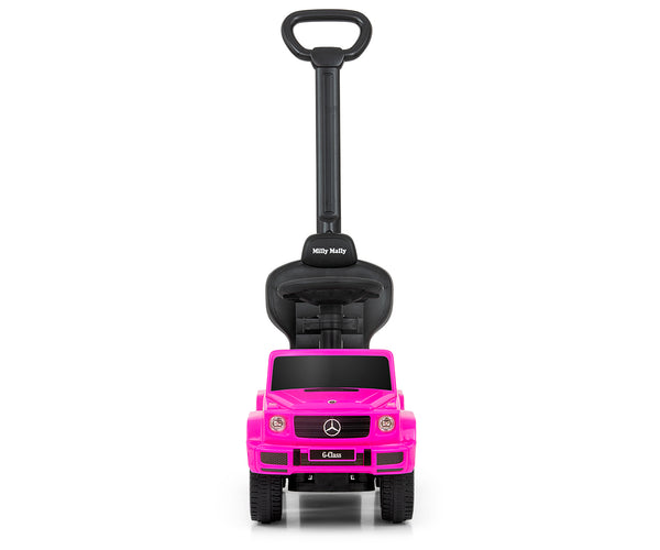 Lasten potkuauto kahvalla Mercedes G350D Pinkki - Vuodevaatteet.fi