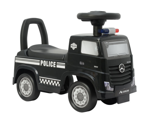 Lasten potkuauto Mercedes-Benz Poliisi Musta - Vuodevaatteet.fi