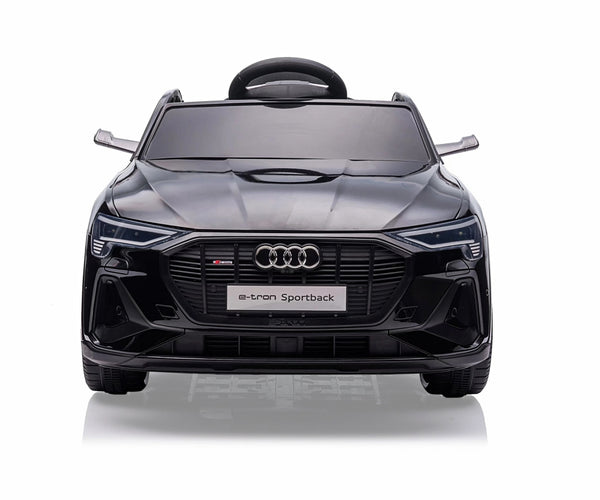Lasten sähköauto - Audi E-Tron Sportback 4X4 Musta - Vuodevaatteet.fi