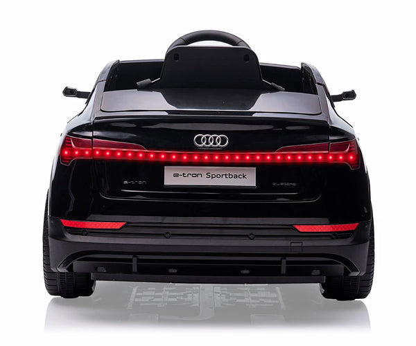 Lasten sähköauto - Audi E-Tron Sportback 4X4 Musta - Vuodevaatteet.fi