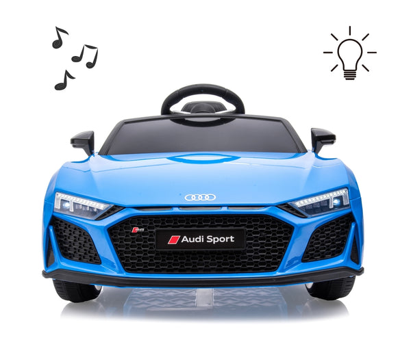 Lasten sähköauto - Audi R8 Spyder Sininen - Vuodevaatteet.fi