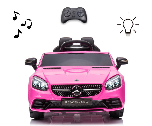 Lasten sähköauto Mercedes-Benz Slc Vaaleanpunainen - Vuodevaatteet.fi
