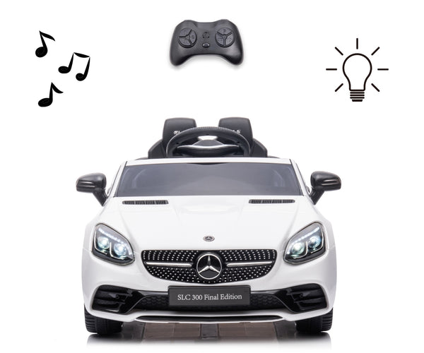 Lasten sähköauto Mercedes-Benz Slc Valkoinen - Vuodevaatteet.fi