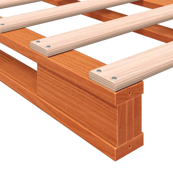 Lavasänky vahanruskea 180x200 cm täysi mänty