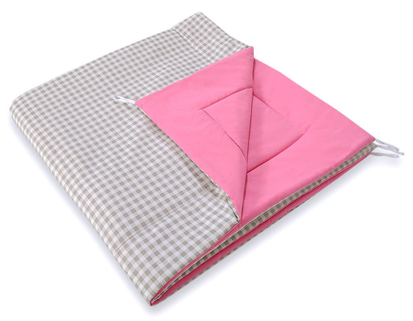 Leikkiteltta + Pehmuste - Grey - Pink