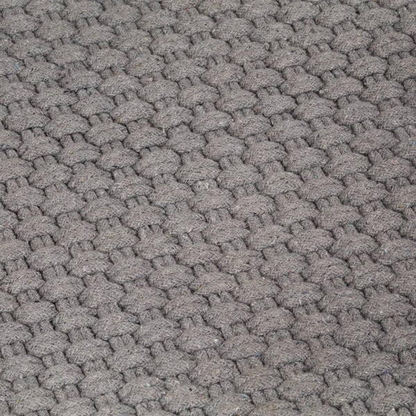 Matto suorakaide harmaa 120x180 cm puuvilla