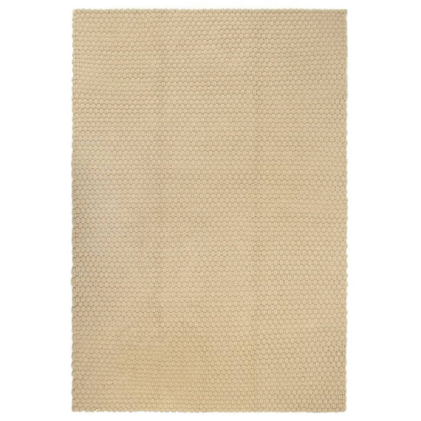 Matto suorakaide luonnollinen 120x180 cm puuvilla