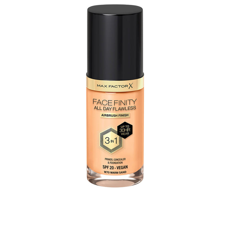 Max Factor Facefinity 3in1 primer, peitevoide & meikkivoide #70-warm sand 30 ml | Vuodevaatteet.fi