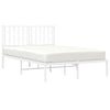 Metallinen sängynrunko päädyllä valkoinen 120x200 cm