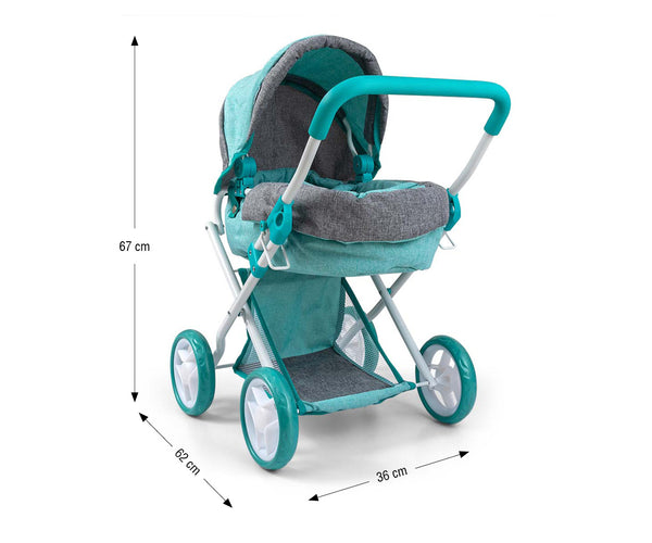 Milly Mally -nukkevaunu malli Alice Prestige mintunvärisenä.