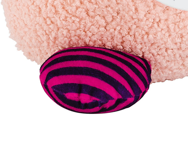 Milly Mally -pehmoleluheijastinlelu kuvassa. Pehmolelussa kettu-muoto ja heijastuskuvioita.