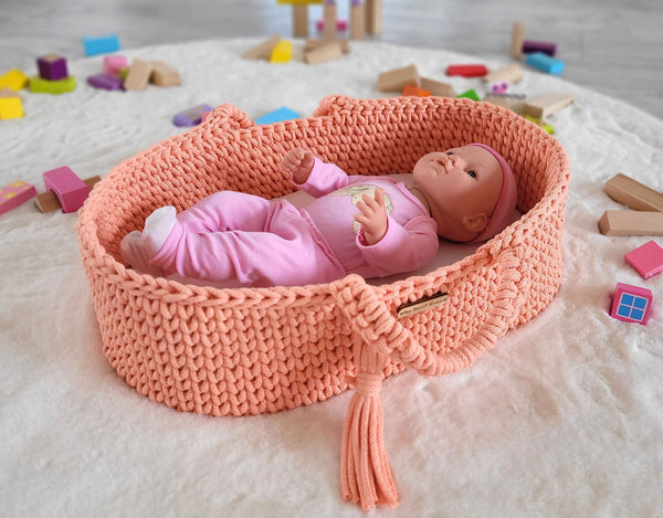 Nukkevaunu Moseskori - Peach