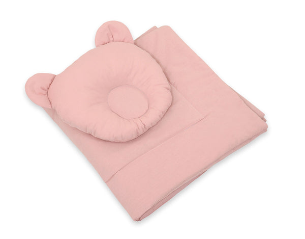 Moseskorin Peito Ja Tyyny - Teddy Bear - Pastel Pink