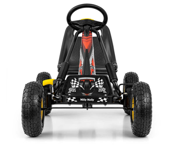 Musta Karting lasten polkuauto - Thor - Vuodevaatteet.fi