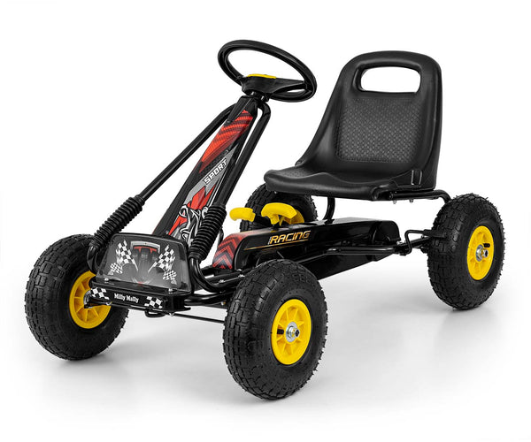 Musta Karting lasten polkuauto - Thor - Vuodevaatteet.fi
