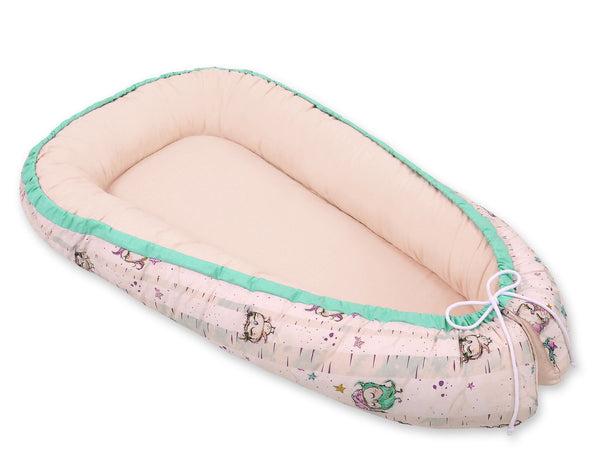 Unipesä - Owls Cream/Powder Pink