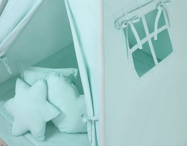 Leikkiteltta + Pehmuste - Mint