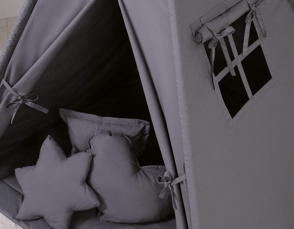 Leikkiteltta + Pehmuste - Anthracite