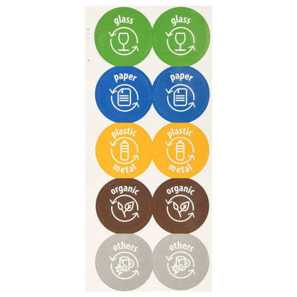 Pinottavat roskakorit 3 kpl antrasiitti 75 l