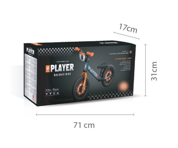 Player Potkupyörä Oranssi - Vuodevaatteet.fi
