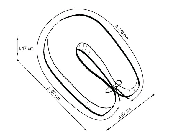 Vartalotyyny / Raskaustyyny - Lilac Strips