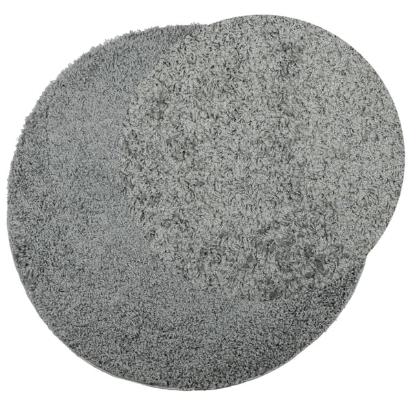 Pörrömatto korkeanukkainen moderni vihreä Ø 280 cm