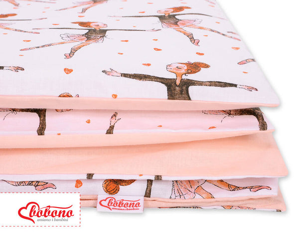 Pussilakanasetti Vauvalle - 135X100cm - Ballerinas Pink