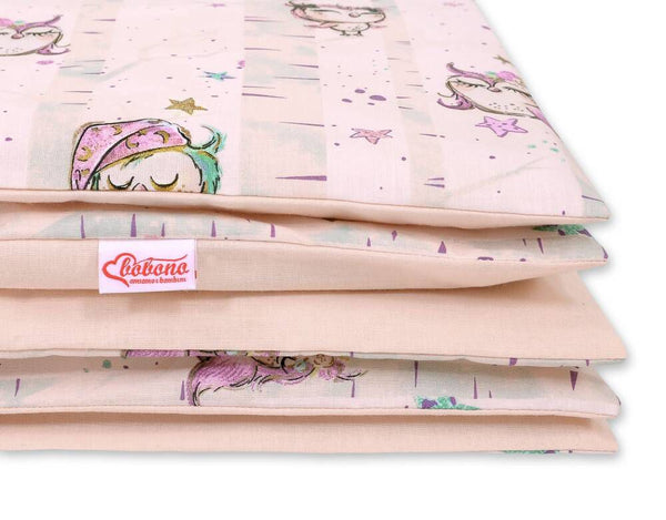 Pussilakanasetti Vauvalle - 120X90cm - Owls Cream