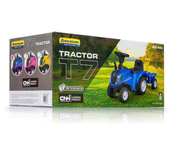 Potkutraktori New Holland T7 Sininen - Vuodevaatteet.fi