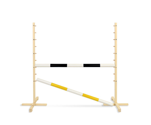 Keppihevosen este 120cm kahdella tangolla - Black and yellow