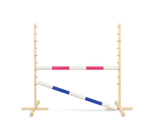 Keppihevosen este 120cm kahdella tangolla - Pink and Blue
