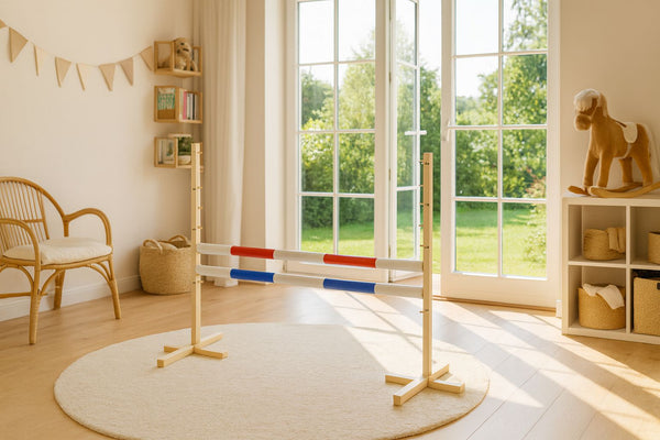 Kepparieste 120cm kahdella tangolla - Red and blue