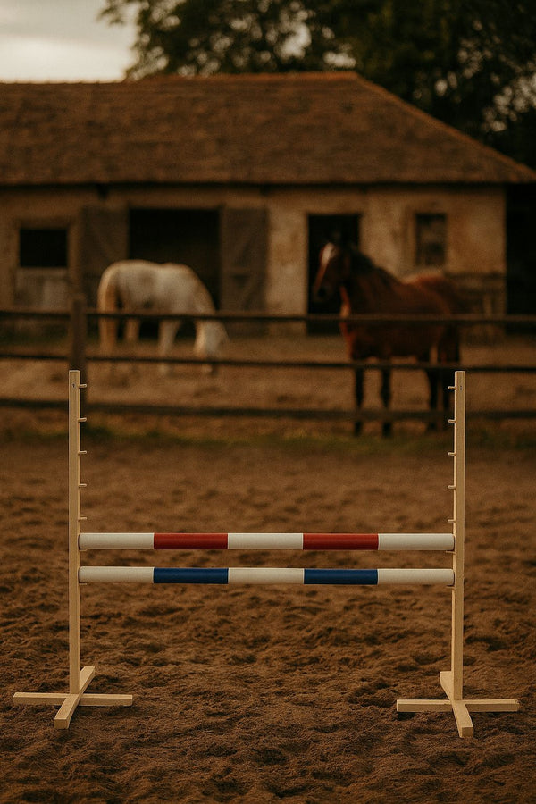 Kepparieste 120cm kahdella tangolla - Red and blue